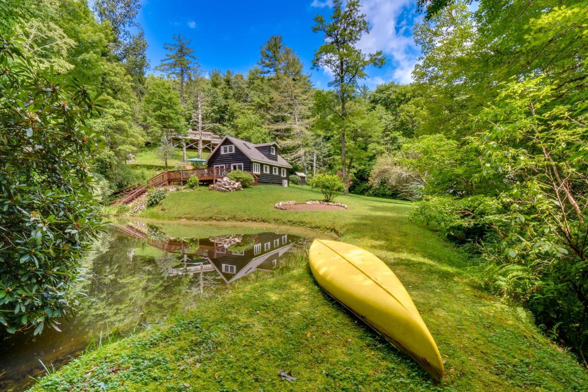 Enchanting Highlands Cottage With Pond And Falls! Bagian luar foto