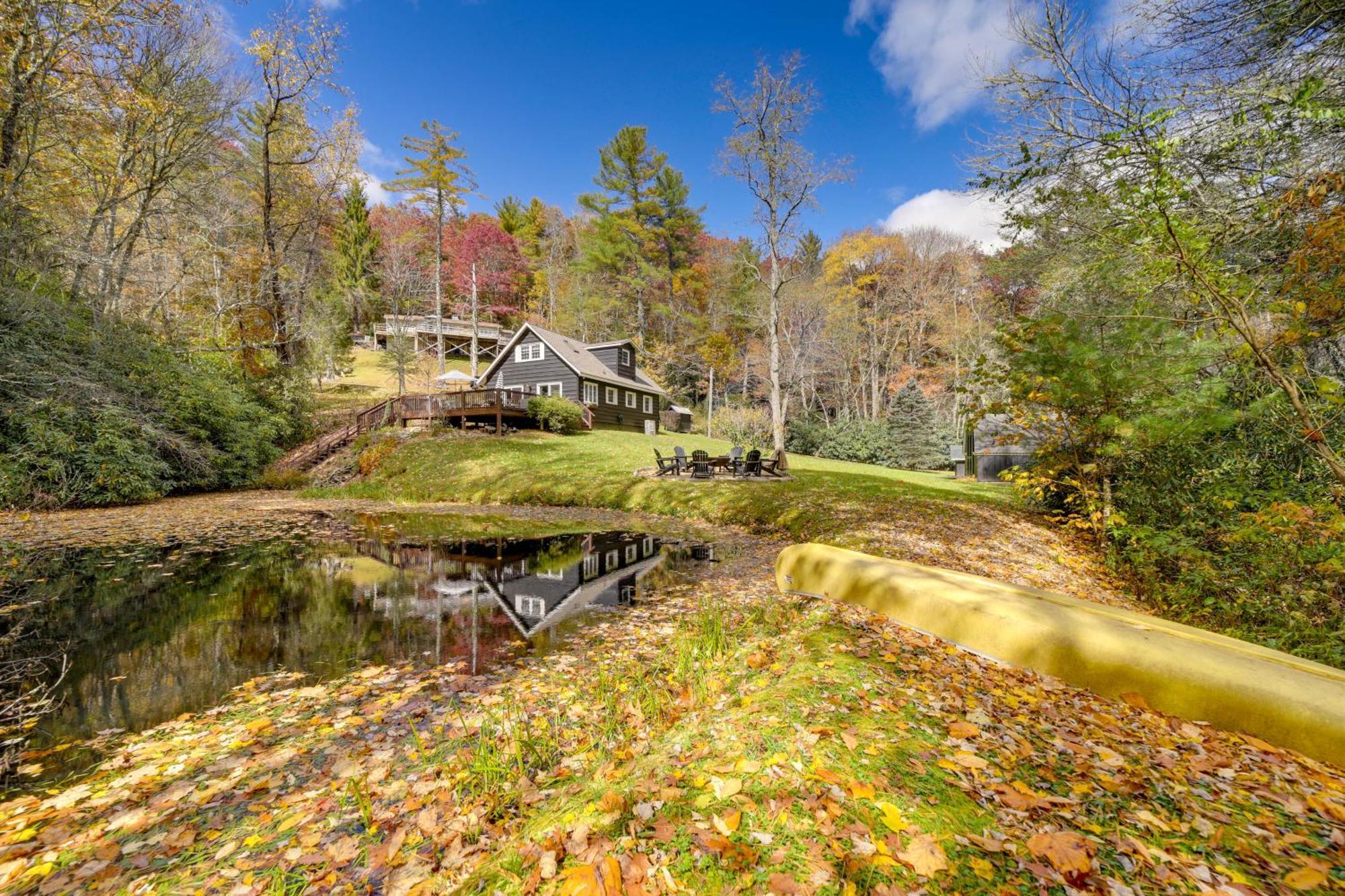 Enchanting Highlands Cottage With Pond And Falls! Bagian luar foto